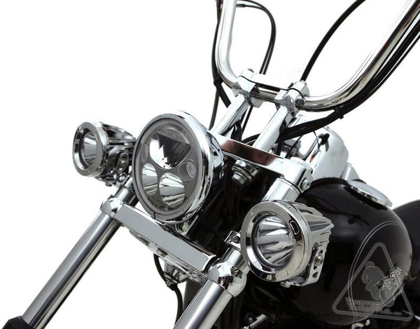 DENALI Forks Tubes Light Mount Ã˜39-49mm Chrome
