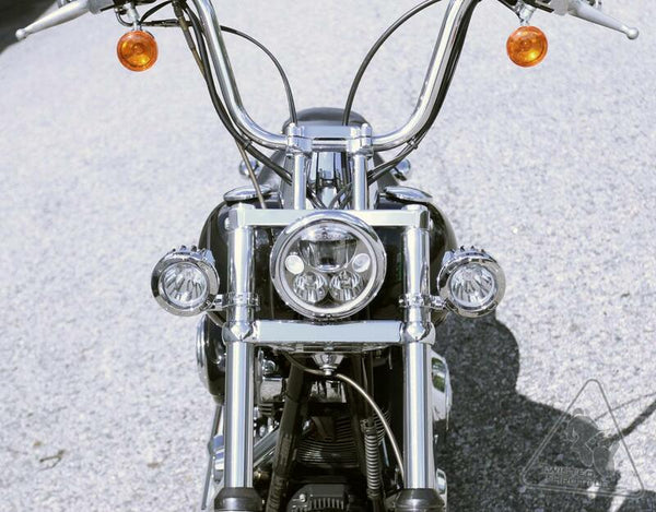 DENALI Forks Tubes Light Mount Ã˜39-49mm Chrome