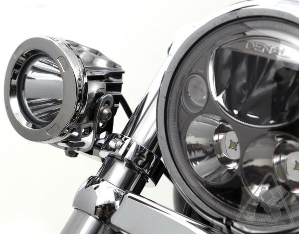 DENALI Forks Tubes Light Mount Ã˜39-49mm Chrome