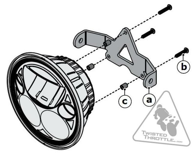 DENALI M5 Adpater Kit Light Mount Yamaha