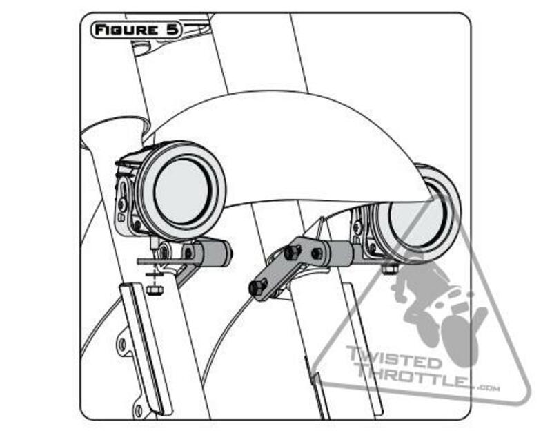 DENALI Fender Light Mount Harley Davidson