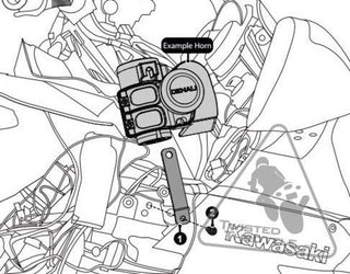 DENALI Soundbomb Horn Mount Kawasaki GTR1400