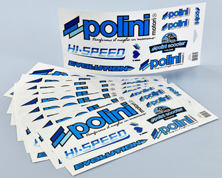 POLINI Blue Line Aufkleber (10 Stück)