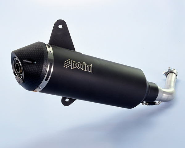 POLINI Full Exhaust System - Black Aluminium Vespa