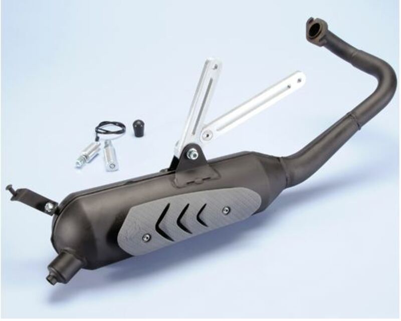 POLINI Original Full Exhaust System - Steel Black SYM 2TPS