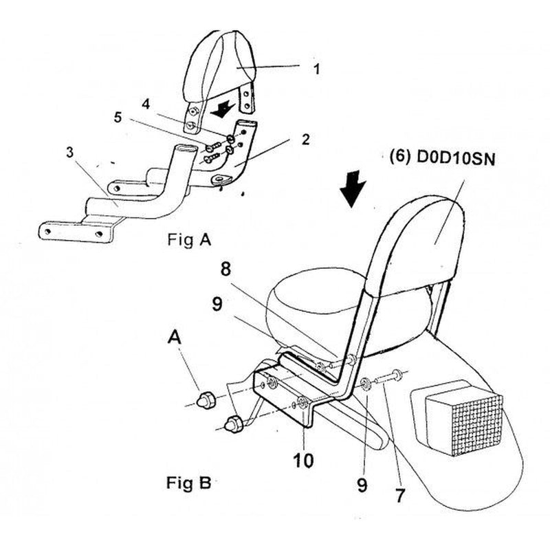 SHAD Backrest Fitting System - 1062212