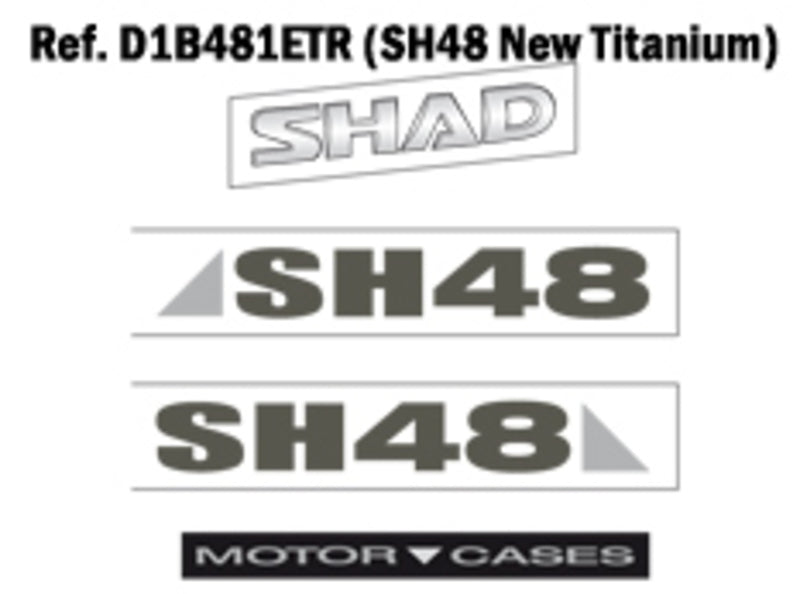 SHAD SH48 Stickers Grey