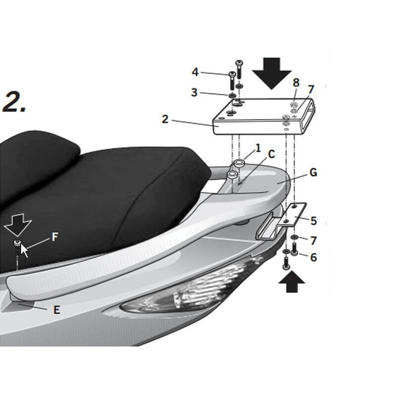 SHAD Top Master Fitting Kymco - 1062508