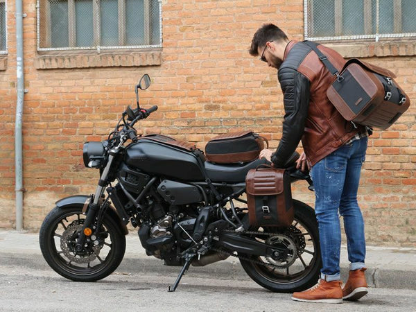 SHAD SR38 Cafe Racer Style Side Case Pannier 10L - Brown
