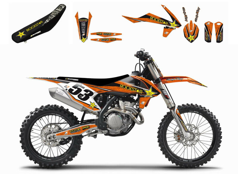 BLACKBIRD Rockstar Energy Complete Graphic Kit KTM SX/SX-F/EXC