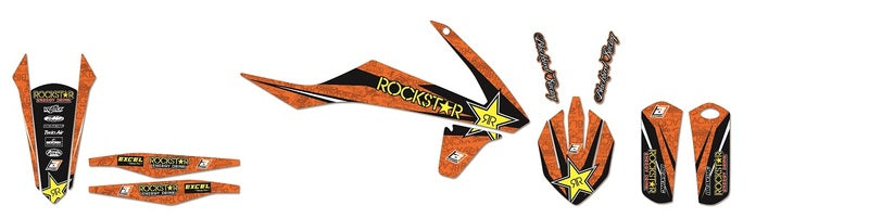 BLACKBIRD Rockstar Energy Complete Graphic Kit KTM SX/SX-F/EXC