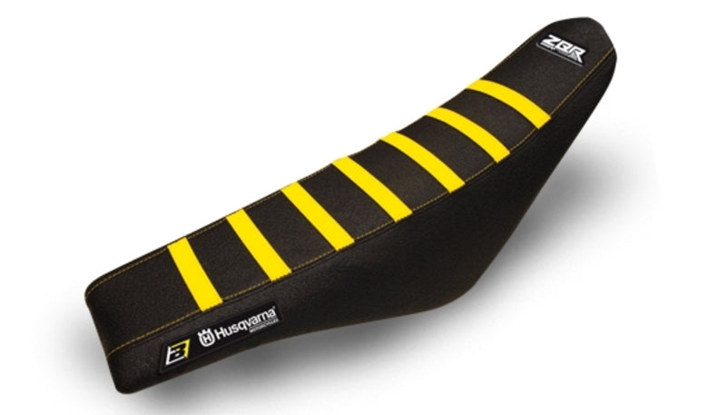 BLACKBIRD Zebra Seat Cover Black/Yellow Husqvarna TC125/FC250