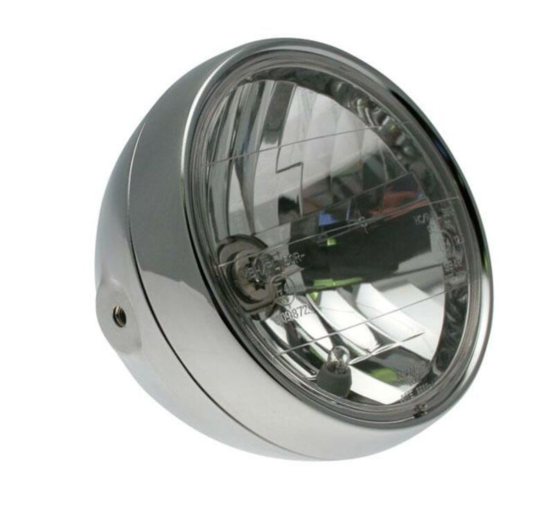 BIHR Classic Headlight Chromed Ã˜180x160mm universal