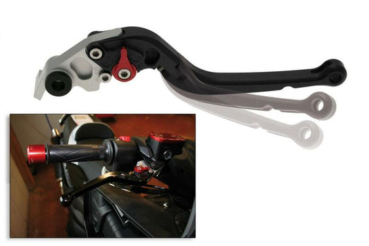 BIHR Right Foldable Lever Anodized Aluminium Black
