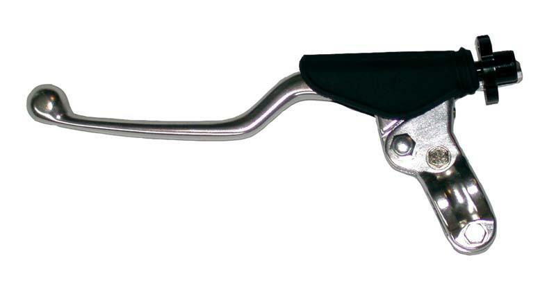 BIHR Long Clutch Lever + Perch Polished/Black Universal