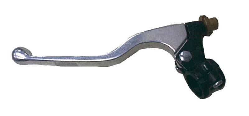 BIHR Long Clutch Lever + Perch Casted aluminium Polished/Black Universal