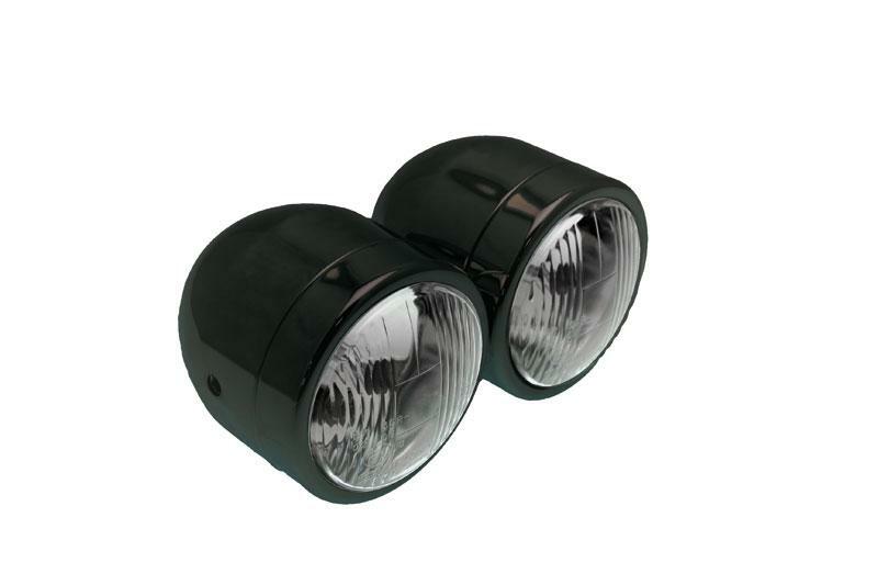 BIHR Twin Headlight Universal Ã˜90mm Black