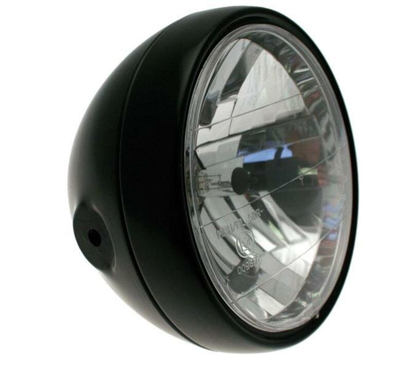 BIHR Classic Headlight Black Ã˜180x160mm universal