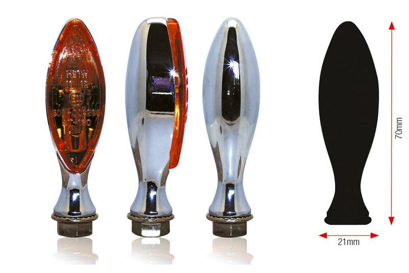 BIHR Elise Indicators Chromed Metal Universal