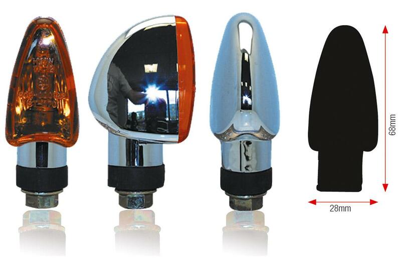 BIHR Triangle Indicators Chromed Universal