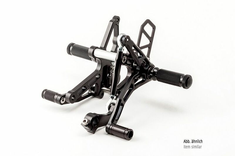 LSL Rearsets Black Kawasaki ZRX1200