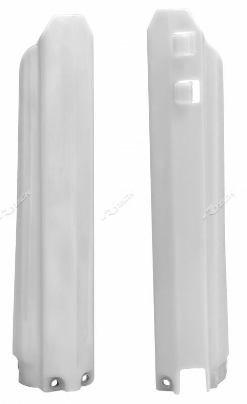 RACETECH Fork Guards - White - 1065189