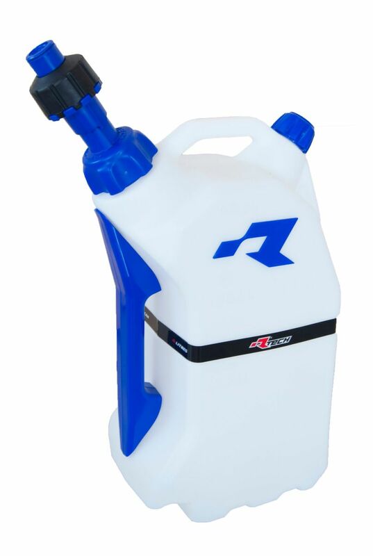 RACETECH Quick Fill Fuel Can 15L Translucent/Blue