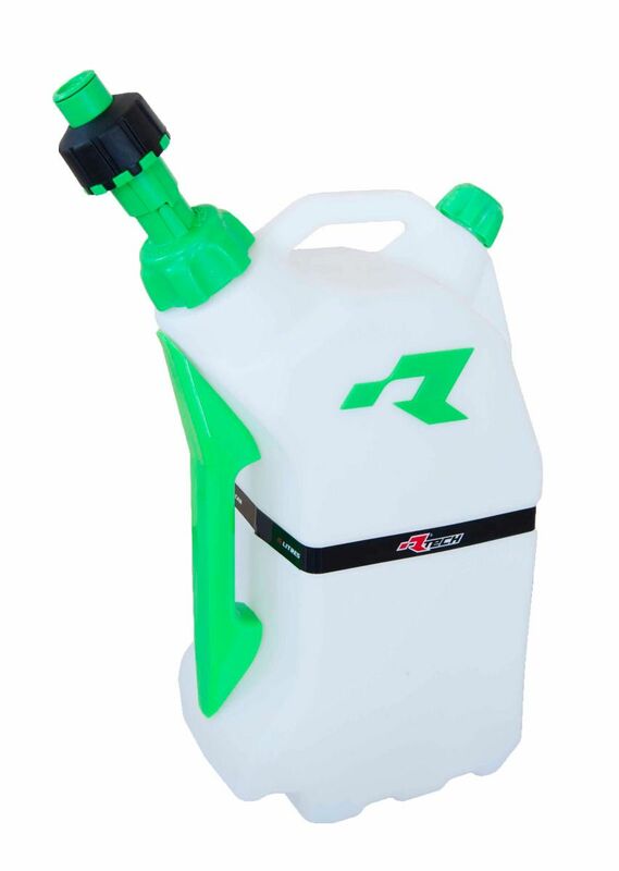 RACETECH Quick Fill Fuel Can 15L Translucent/Green