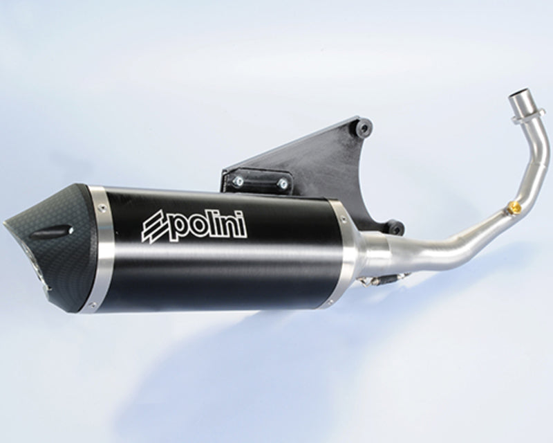 POLINI Maxi-Scooter Full Exhaust System - Black Aluminium Vespa - 1065325
