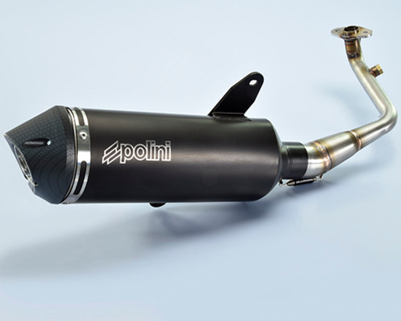 POLINI Maxi-Scooter Full Exhaust System - Black Aluminium SYM - 1065327