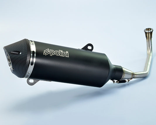 POLINI Maxi-Scooter Full Exhaust System - Black Aluminium Honda - 1065337