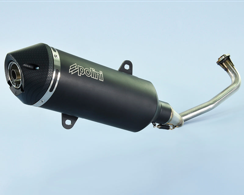 POLINI Maxi-Scooter Full Exhaust System - Black Aluminium Yamaha - 1065342