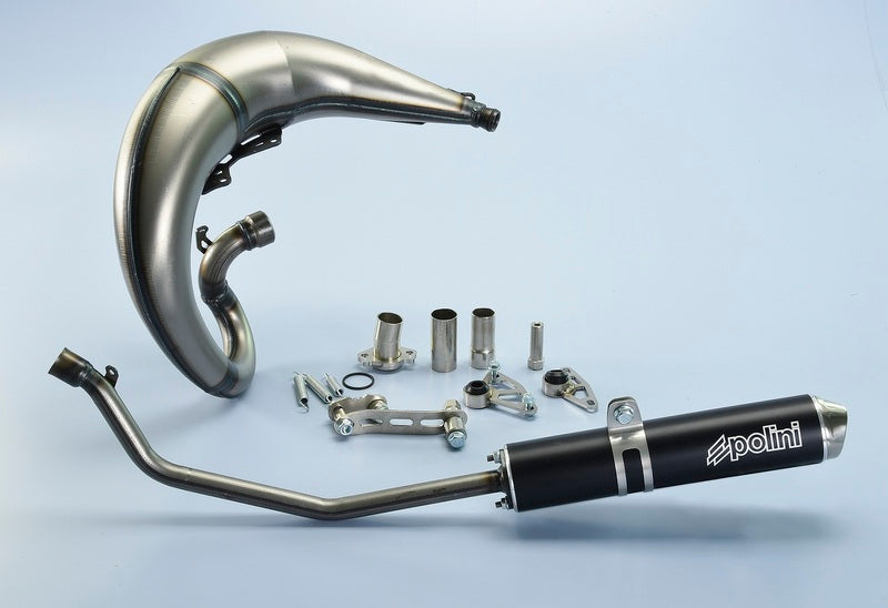 POLINI Race Full Exhaust System - Black Aluminium Derbi DRD S