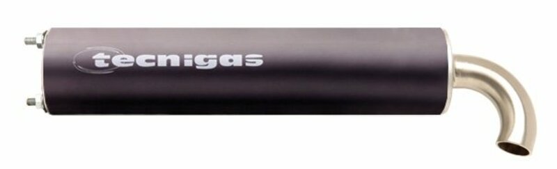 TECNIGAS TREK BLACK/ALU 2-STROKE MUFFLER