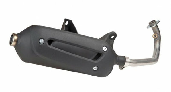 TECNIGAS New Maxi 4 Full Exhaust System - Steel Black Aprilia