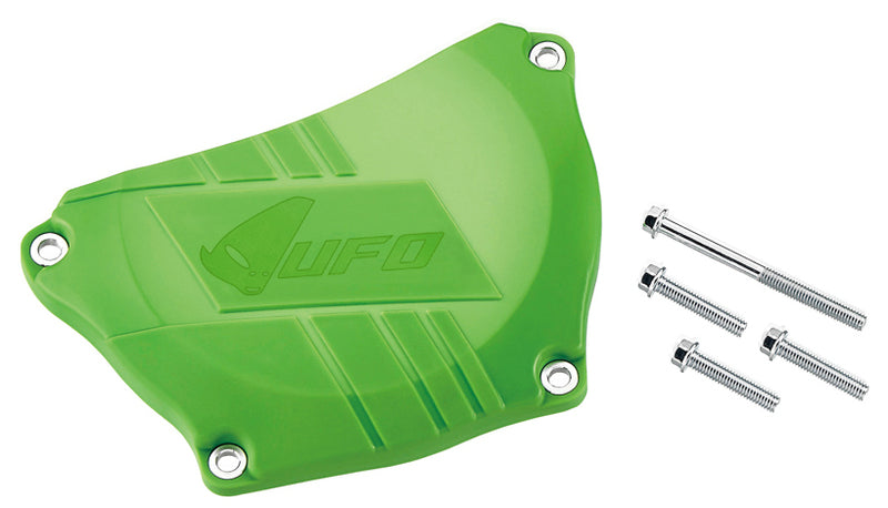 UFO Green Clutch Cover Protection Kawasaki KX250F