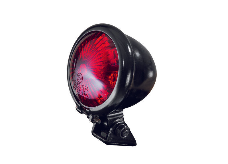 Bihr Egg red LED street legal black vintage rear light