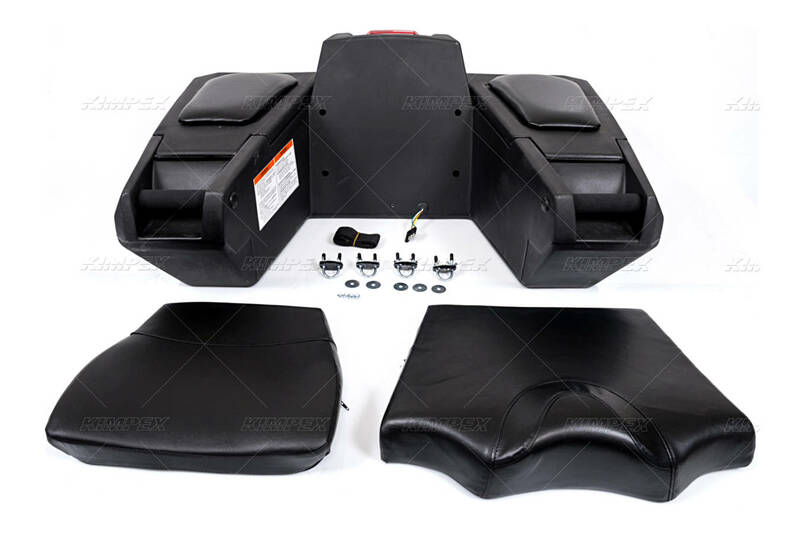KIMPEX Deluxe Rear Cargo Box ATV Black 92L