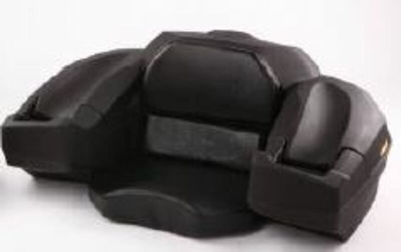 ATV Rear Storage Box with Integrated Seat Black 75L