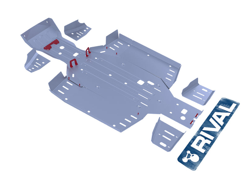 RIVAL Skid Plate - Aluminium 4mm CF Moto Uforce 500/800