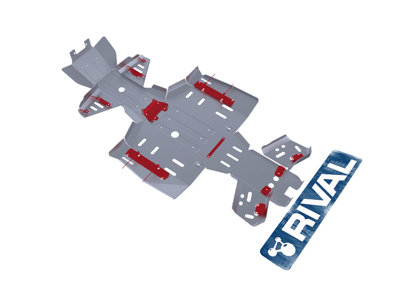 RIVAL Complete skid plate kit - Aluminium CF Moto CForce 500