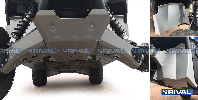 RIVAL Complete skid plate kit - Aluminium Yamaha Wolverine 700