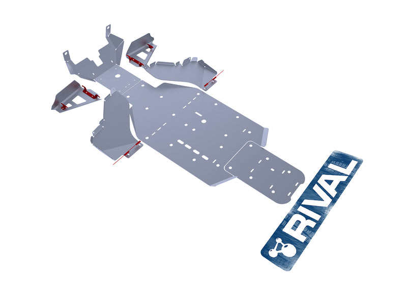 RIVAL Complete skid plate - Aluminium 4mm Can-Am Commander