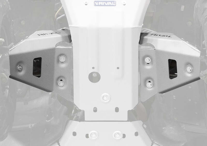 RIVAL Front Arm Guard Kit - Aluminium Yamaha Grizzly 700