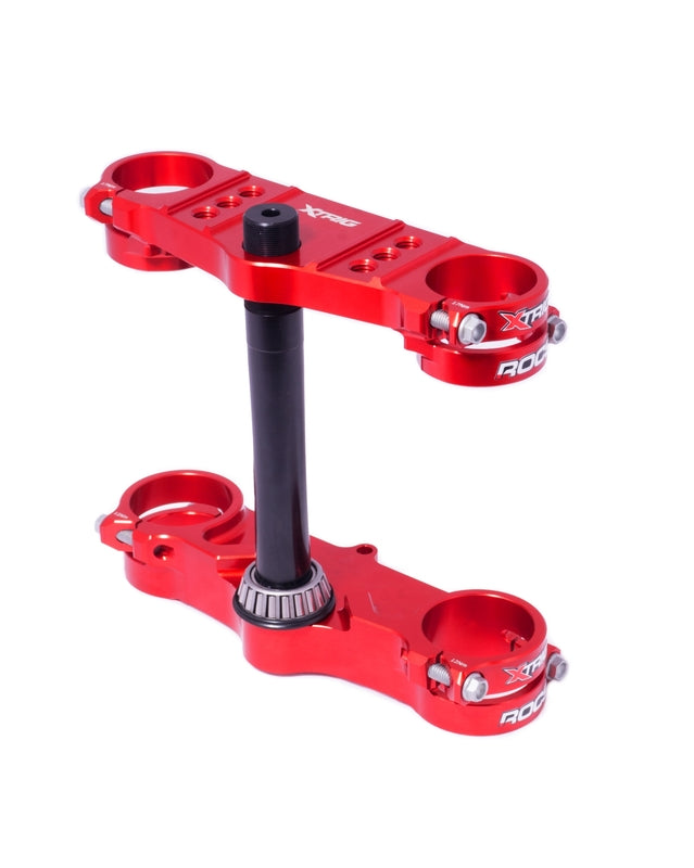 XTRIG ROCS Tech Triple Clamp Offset 28mm Red Honda CRF150R