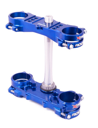 XTRIG ROCS Tech Triple Clamp Blue 25mm offset Yamaha YZ250