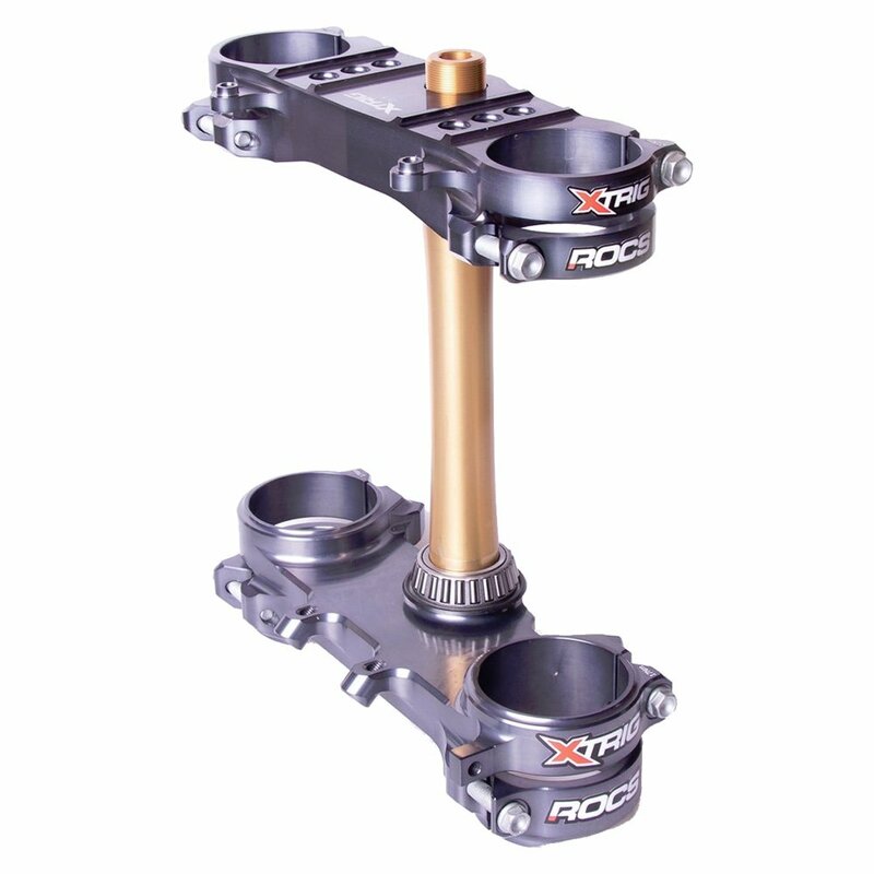 XTRIG ROCS Tech Triple Clamp Offset 21,5mm PHDS Anthracite Suzuki RM-Z250
