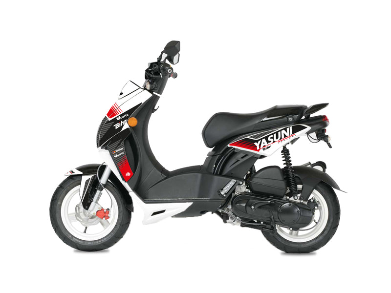 KUTVEK Yasuni Factory Sticker Kit Red/White Peugeot Ludix 50