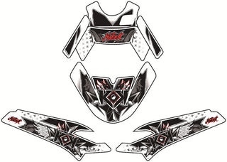 KUTVEK Demon Grafikkit Rot MBK Nitro/Yamaha Aerox 