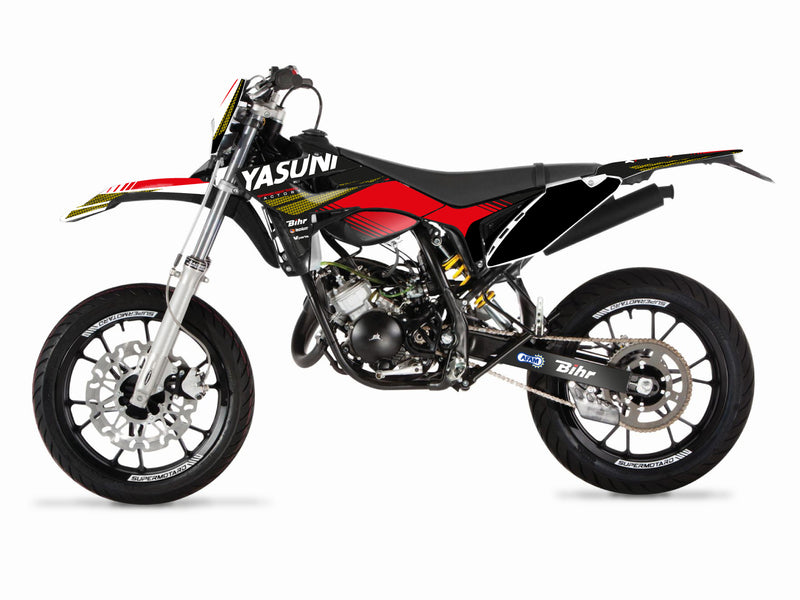 KUTVEK Yasuni Factory Sticker Kit Red/Black Sherco SM50